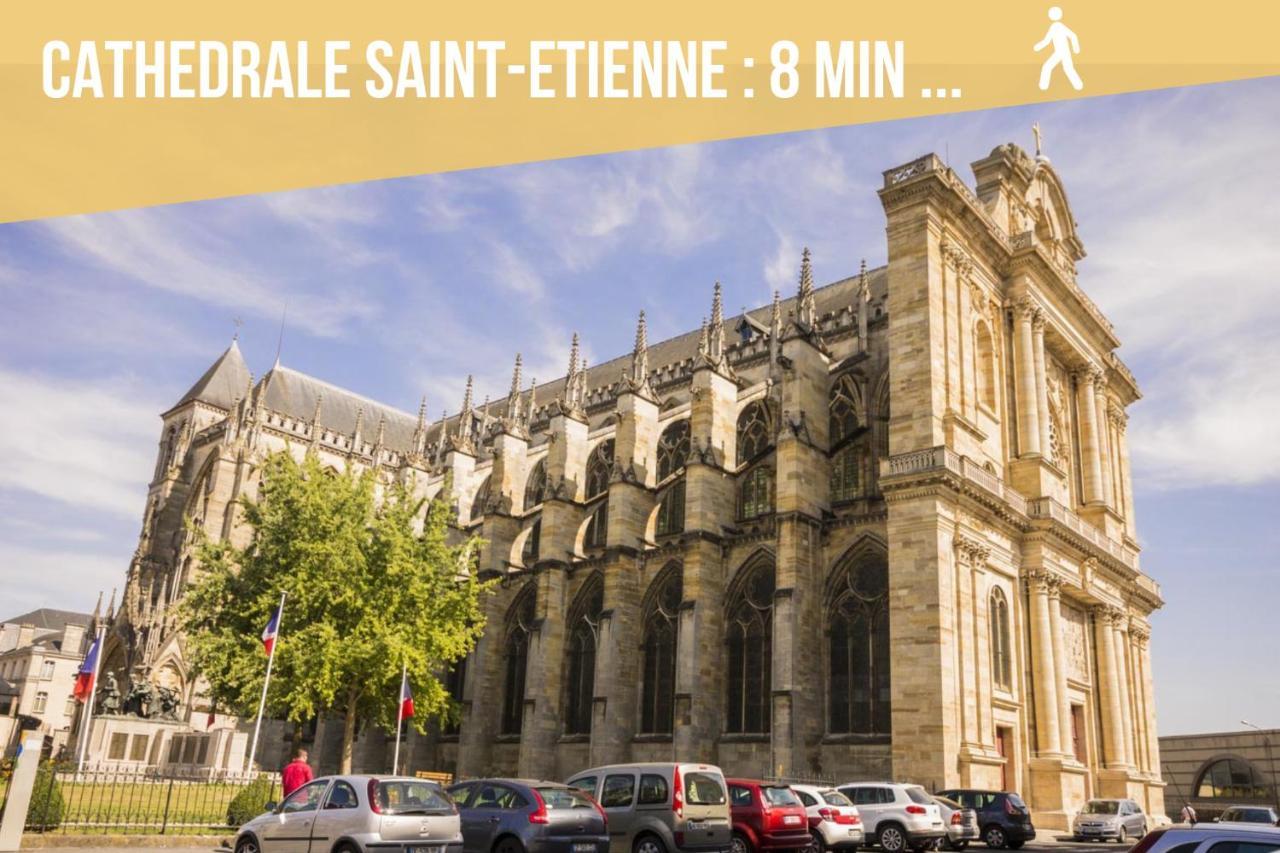 Soleil D'Ete - Netflix & Wifi - Balcon - Climatisation - Parking Gratuit - Check-In 24H24 - Emplacement Velos - Goodmarning Châlons-en-Champagne Zewnętrze zdjęcie